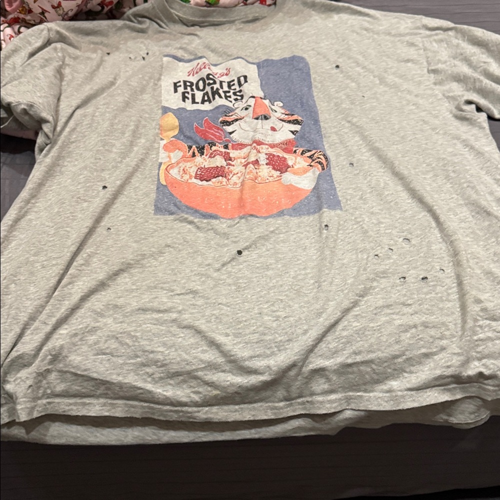 aerie Gray 'Frosted Flakes' Graphic Sleep Tee